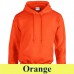 Gildan Heavy Blend Youth 18500B 271 g-os gyermek kapucnis pulóver GIB18500 orange